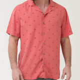 Camisa Manga Corta Tencel Hombre Tencelpri Naranja RKF
