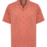 Camisa Manga Corta Tencel Hombre Tencelpri Naranja RKF