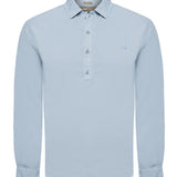Camisa Manga Larga Tencel Hombre Tencelhalf Azul RKF