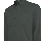 Camisa Manga Larga Algodón Orgánico Hombre Leeds Verde RKF