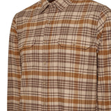 Camisa Manga Larga Algodón Orgánico Hombre Padua Marrón RKF