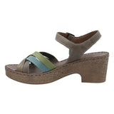 Sandalia Cuero Mujer Dalia Verde RKF