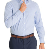 Camisa Manga Larga Algodón Hombre Easyiron Azul RKF