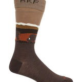 Medias Bamboo Hombre Rfi26H Diff Buffalo Marrón RKF