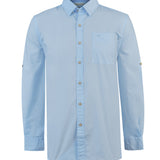Camisa Manga Larga Hombre Galiton Azul RKF