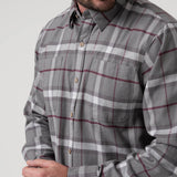Camisa Manga Larga Algodón Orgánico Hombre Padua Gris RKF