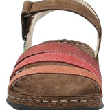 Sandalia Cuero Mujer Parklands Rojo RKF