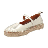 Slip On Cuero Mujer Pekin Dorado RKF