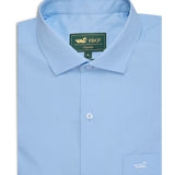 Camisa Manga Larga Algodón Hombre Easysolid Azul RKF