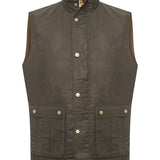 Chaleco Algodón Hombre Wax Marrón RKF