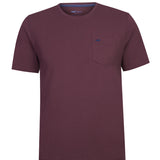 Remera Algodón Orgánico Hombre Basicpoc Bordó RKF