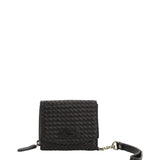 Billetera Mujer Sz Braid Flap Marrón RKF