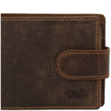 Billetera Cuero Hombre Hu Triple Verde RKF