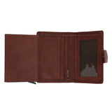 Billetera Cuero Hombre Aq Multicards Marrón RKF