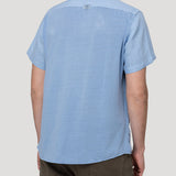 Camisa Manga Larga Hombre Linenpro Azul RKF