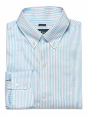 Camisa Manga Larga Algodón Hombre Wf Pb Azul RKF