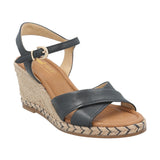 Sandalia Cuero Mujer Canton Azul Navy RKF