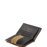 Billetera Mujer Sz Braid Bifold Marrón RKF