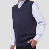 Chaleco Lana Hombre Vestswin Azul RKF