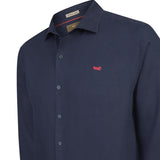 Camisa Manga Larga Hombre Linenit Azul Navy RKF