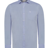 Camisa Manga Larga Algodón Hombre Easyitsoli Azul RKF