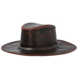 Sombrero Cuero Hombre Rkf Hobart Hat Marrón RKF