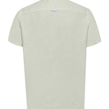 Camisa Manga Corta Lino Orgánico Hombre Linenshort Verde RKF