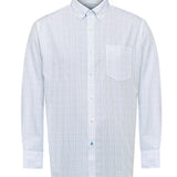 Camisa Manga Larga Algodón Hombre Wf Pb Azul RKF