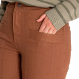 Pantalon Algodón Orgánico Mujer Isis Marrón RKF