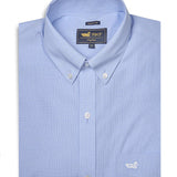 Camisa Manga Larga Algodón Hombre Wf Pb Azul RKF