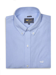 Camisa Manga Larga Algodón Hombre Wf Pb Azul RKF