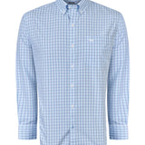 Camisa Manga Larga Algodón Hombre Wf Pb Azul RKF