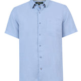 Camisa Manga Larga Hombre Linenshort Azul RKF