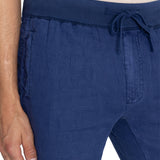 Pantalon Lino Orgánico Hombre Lisboa Azul RKF