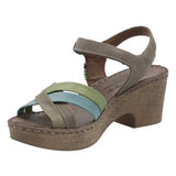Sandalia Cuero Mujer Dalia Verde RKF