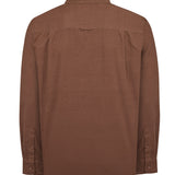 Camisa Manga Larga Algodón Orgánico Hombre Corduroy Naranja RKF