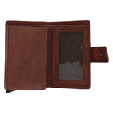 Billetera Cuero Hombre Aq Multicards Marrón RKF