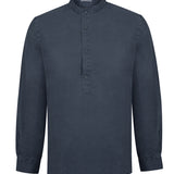 Camisa Manga Larga Hombre Linenmao Azul Navy RKF