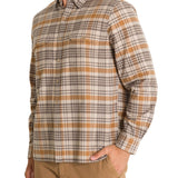 Camisa Manga Larga Algodón Orgánico Hombre Padua Marrón RKF