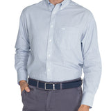 Camisa Manga Larga Algodón Hombre Wf Pb Azul RKF