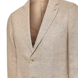 Chaqueta Lino Hombre Salento Marrón RKF