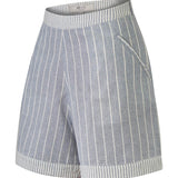 Short Lino Orgánico Mujer Huron Gris RKF