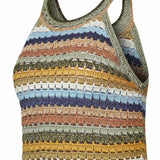 Remera Sin Mangas Algodón Orgánico Mujer Mar Multicolor RKF