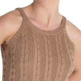 Remera Sin Mangas Algodón Orgánico Mujer Samar Gris oscuro RKF