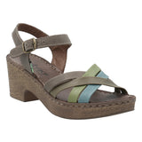 Sandalia Cuero Mujer Dalia Verde RKF
