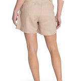 Short Lino Orgánico Mujer Rout Crema RKF
