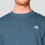 Buzo Hombre Mhw Box Logo Crew Azul Mountain Hardwear