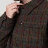Chaqueta Lana Hombre Harris Marrón RKF