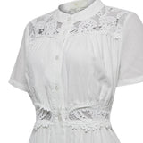 Vestido Lino Orgánico Mujer Geneva Blanco RKF