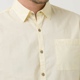 Camisa Manga Larga Algodón Orgánico Hombre Galiton Amarillo RKF